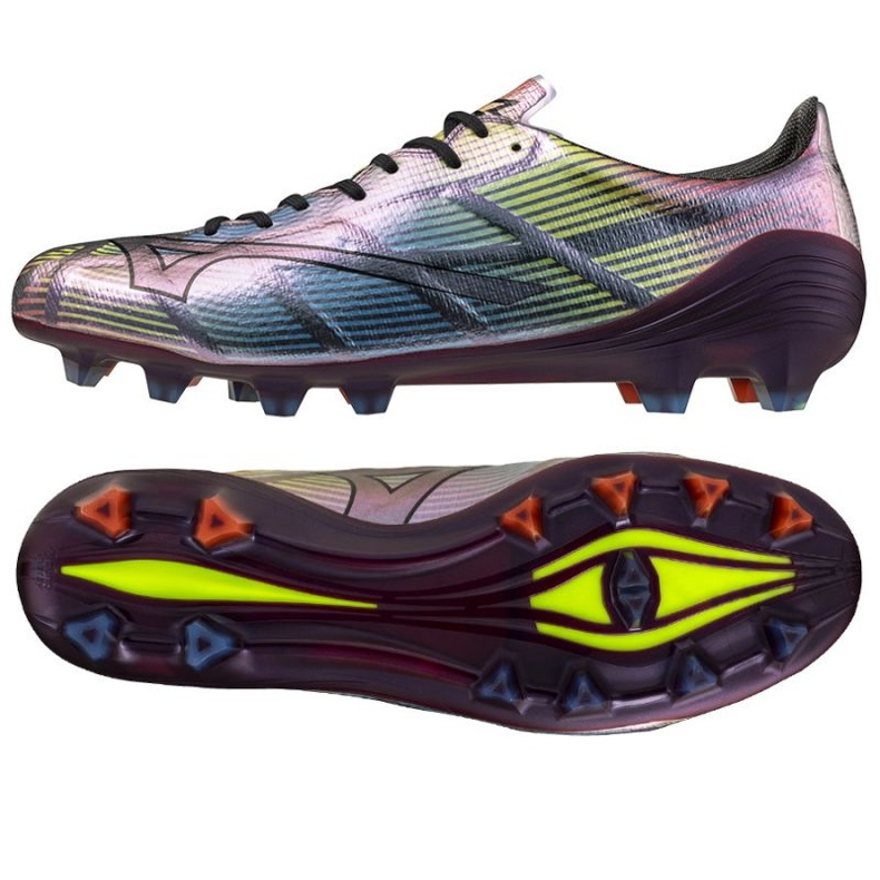 Mizuno Afla II Japan FG P1GA256001 Chaussures de football argent