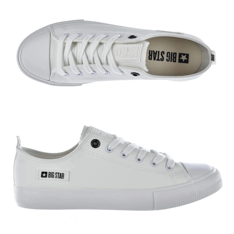 Sneakers masculins Big Star KK174008 Chaussures blanches