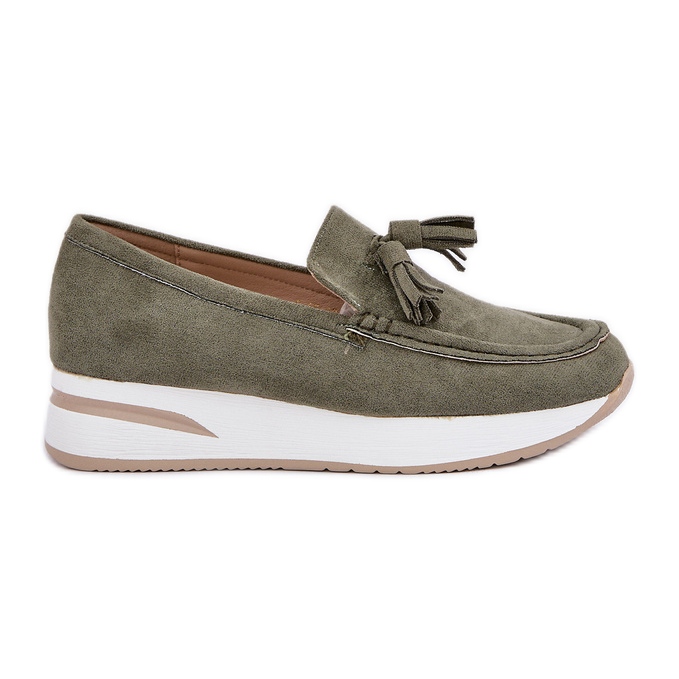 Mocassins sur une délicate eco marin green vert Mocassins sur une délicate eco marin green vert