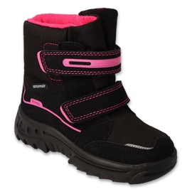 Chaussures de trekking Befado avec velcro et membrane 615X003, noir et rose le noir Chaussures de trekking Befado avec velcro et membrane 615X003, noir et rose le noir