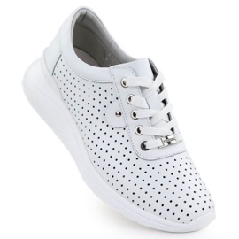 Vinceza 79532 Chaussures de sport ouvert blanche