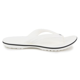 Les tongs masculins Crocs Crocband Flip 11033-100 blanc