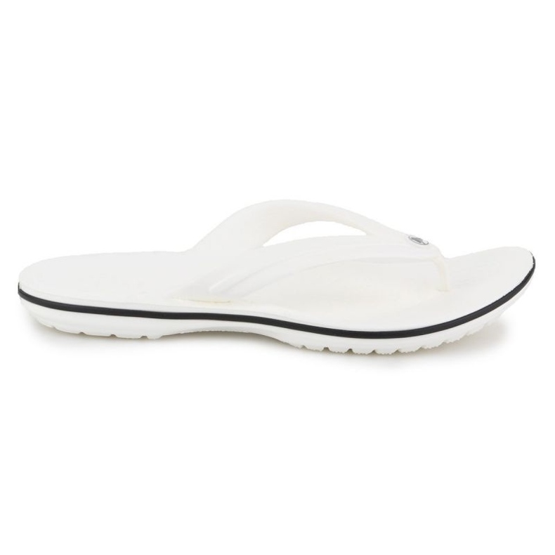 Les tongs masculins Crocs Crocband Flip 11033-100 blanche