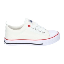 American Club Baskets aux enfants classiques blancs liés aux American LH25