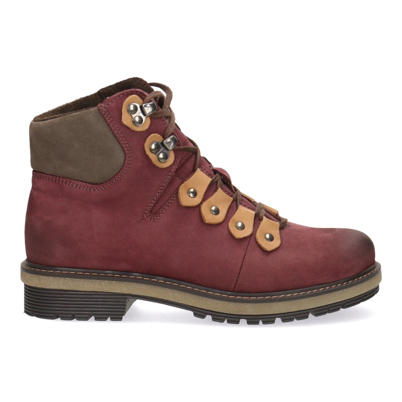 Olivier Pollonus en cuir féminin Bourgogne 5-0958-013 rouge