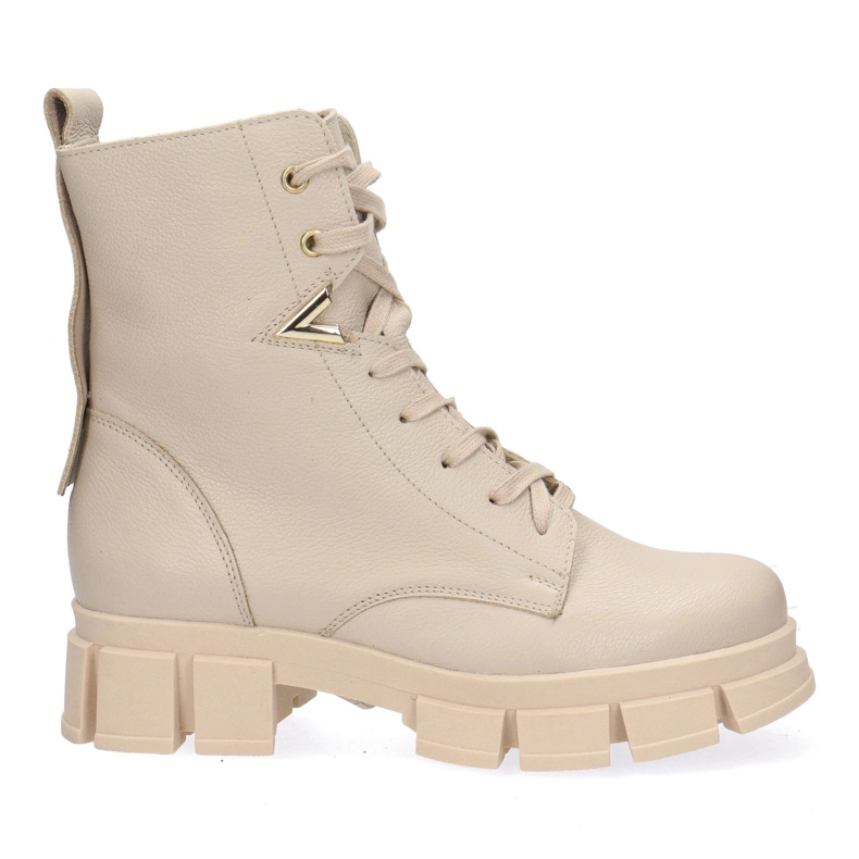 Polbut Vanille en cuir féminin Vérone Pollonus 5-1583-007