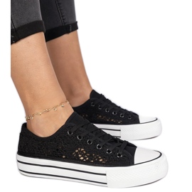 Baskets pour femmes ouvertes noires le noir Baskets pour femmes ouvertes noires le noir