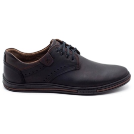 Polbut Chaussures en cuir masculin décontractées 402 noir