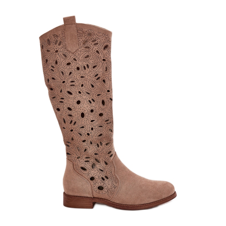 S.Barski Talons plate ouverts hy51-176 beige