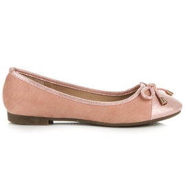 Super Me Ballerines en daim rose