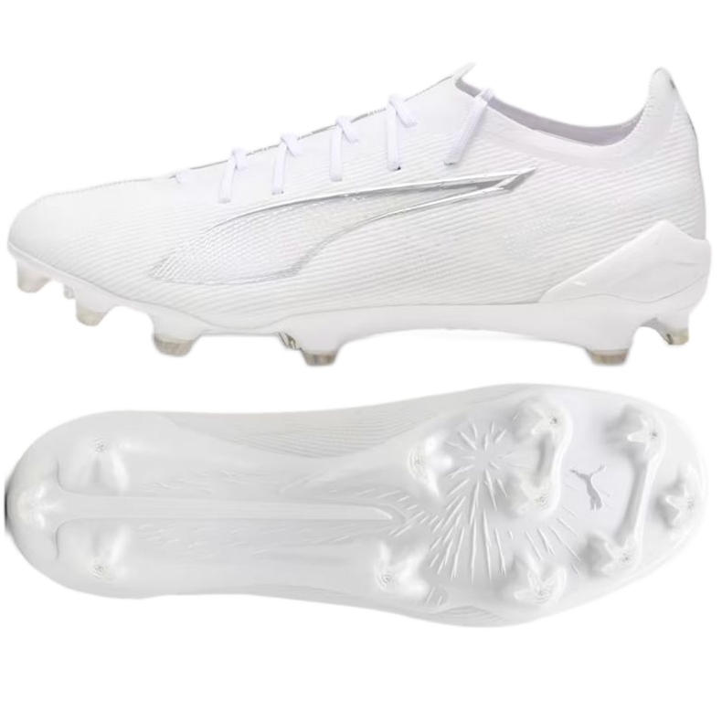 Puma Ultra 5 Ultimate FG 107683-04 Chaussures de football blanche Puma Ultra 5 Ultimate FG 107683-04 Chaussures de football blanche