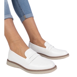 Mocassins femme classiques blancs