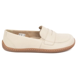 Olivier Barefoot Elegant Women's Minimalist Le cuir Modafers 1280 beige