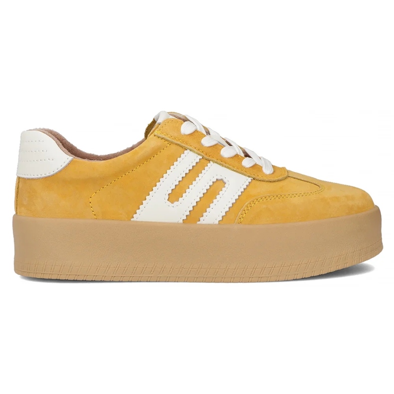 Baskets en cuir Filippo DP6994 / 25 żółty daim jaune