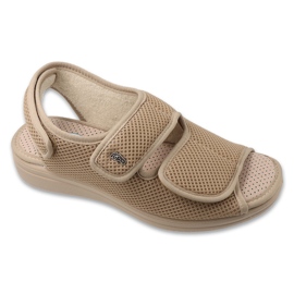 Dr.Rorto Befado Women's Velcro Sandals Pu 077d005 Beige