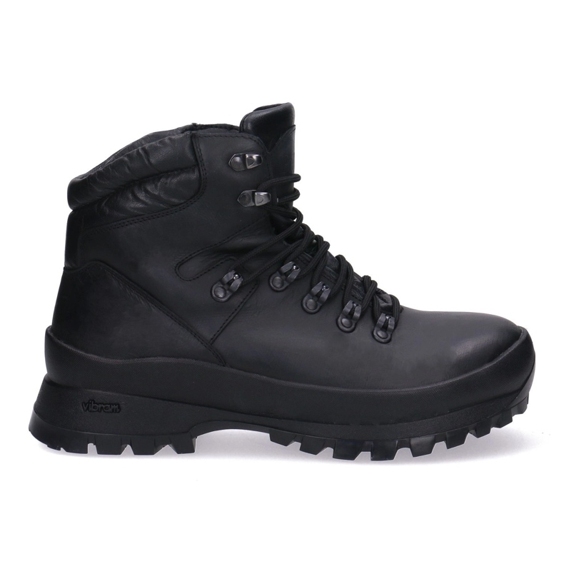 Chaussures tactiques de trekking solide-Myśliwskie Bison Pollonus Black 6-0126-001 le noir le noir