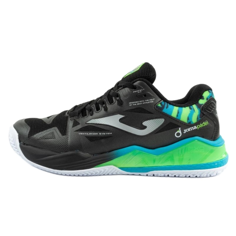Chaussures à Padla Joma Spin Men 2501 tspins2501om le noir