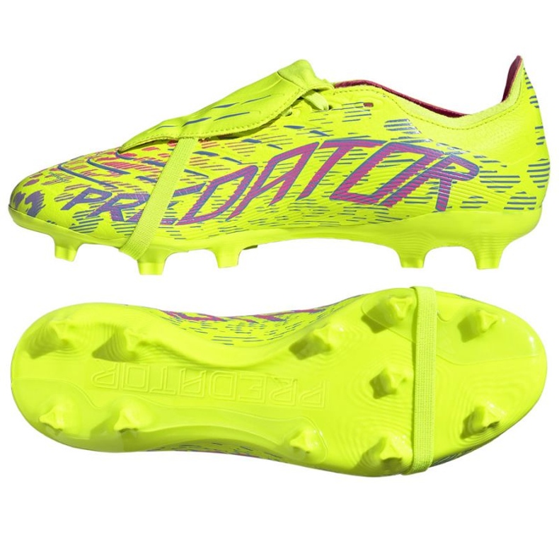 Adidas Predator League FT FG / MG JP9827 Chaussures de football jaune Adidas Predator League FT FG / MG JP9827 Chaussures de football jaune