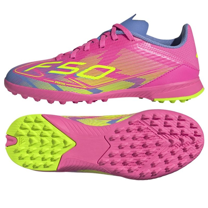 Chaussures de football rose Adidas F50 League IE3755