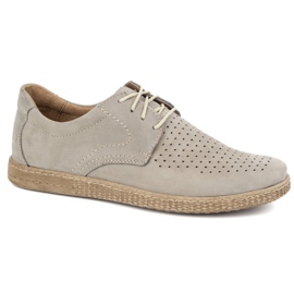 KOMODO Chaussures en cuir masculin décontractées 933 / l / 2 gris KOMODO Chaussures en cuir masculin décontractées 933 / l / 2 gris