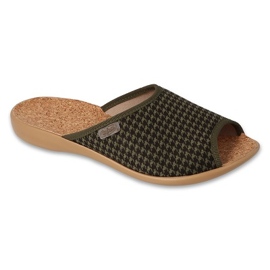 Befado Béfado Women's Slippers PU 254D162 Cork Insert noir