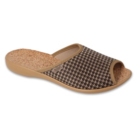Befado Béfado Women's Slippers Pu 254d161 Cork Insert noir