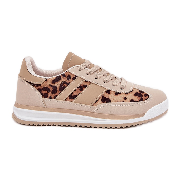 Sneakers Sports Chaussures Print de léopard beige féminin Sneakers Sports Chaussures Print de léopard beige féminin