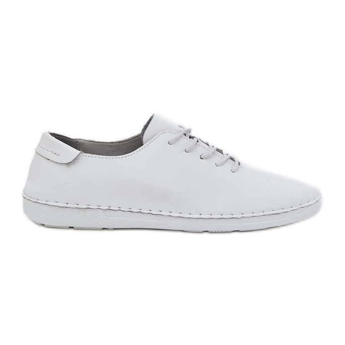 S.Barski Les lembres LRADED LR51-645 Chaussures en cuir blanc blanche S.Barski Les lembres LRADED LR51-645 Chaussures en cuir blanc blanche