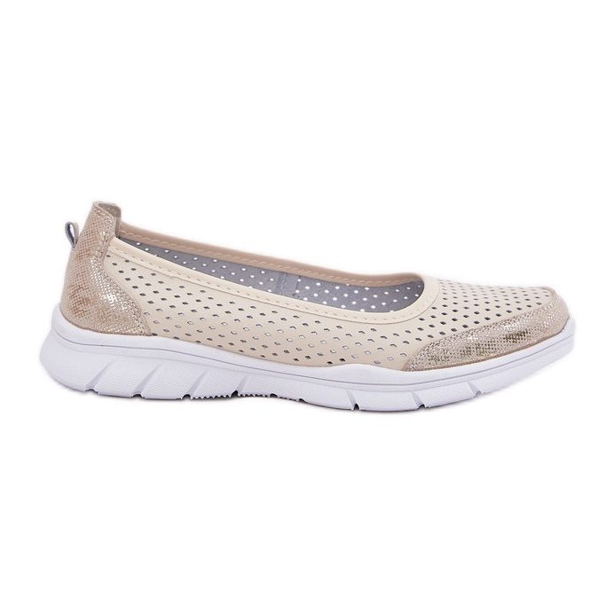 Cuir OpenWork Vinceza Ballerinas 95323 beige Cuir OpenWork Vinceza Ballerinas 95323 beige