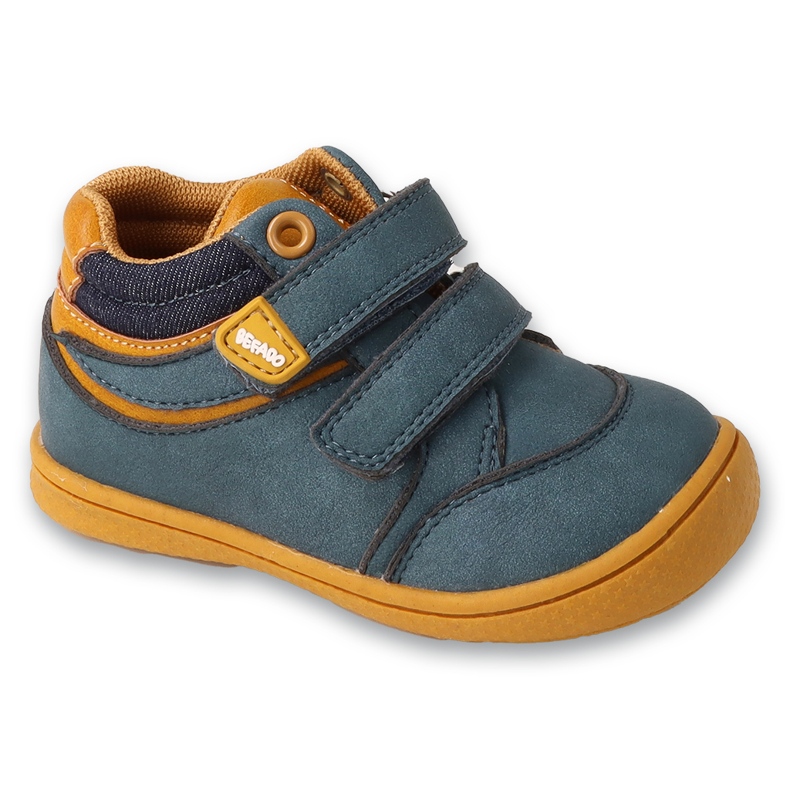 Chaussures enfants Befado avec Velcro 169P033, insert en cuir, bleu