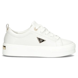 Sneakers en cuir Filippo DP3533 / 25 Wh blanc blanche