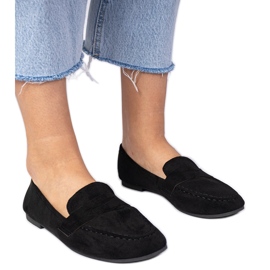 Mocassins noirs élégants d'Ekozamsz