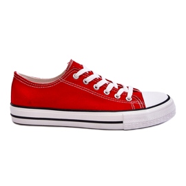 Baskets rouges classiques pour femmes basses