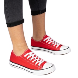 Baskets pour femmes classiques rouges