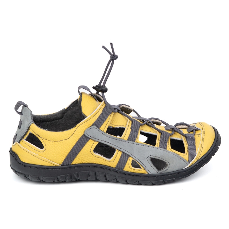 Olivier Chaussures de vélo en cuir masculin 262kz jaune