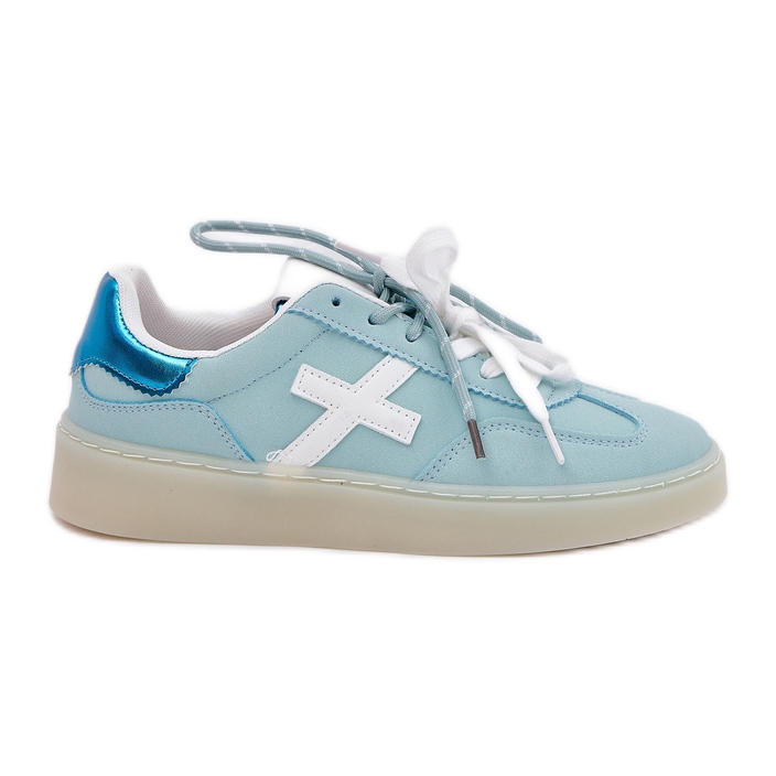 Chaussures de sport féminines basses avec imprimé léopard menthe bleu Chaussures de sport féminines basses avec imprimé léopard menthe bleu