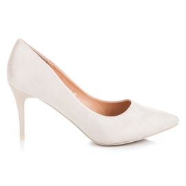 Ideal Shoes Talons hauts en daim brun