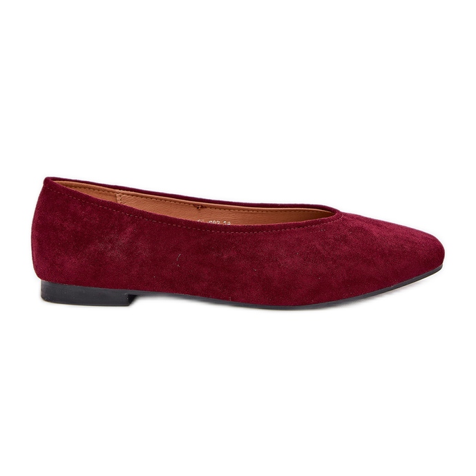 Ballerines Eco Burord classiques rouge