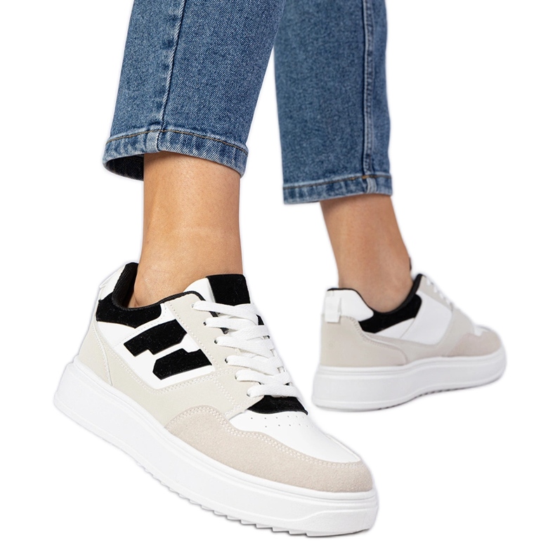 Baskets blanches et blanches pour femmes