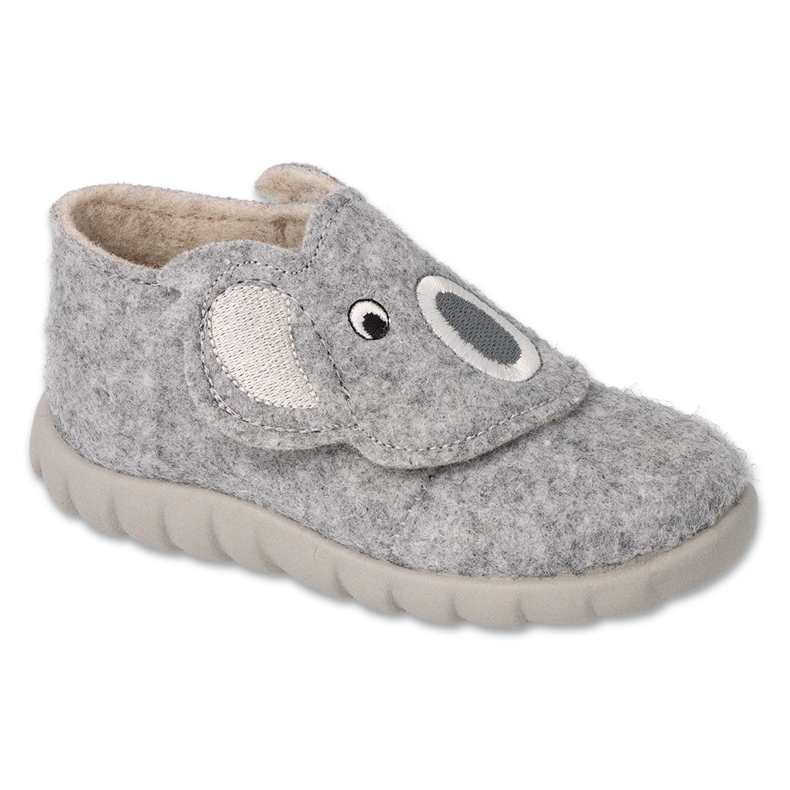 Chaussons enfants Befado 620P017 gris velcro Chaussons enfants Befado 620P017 gris velcro