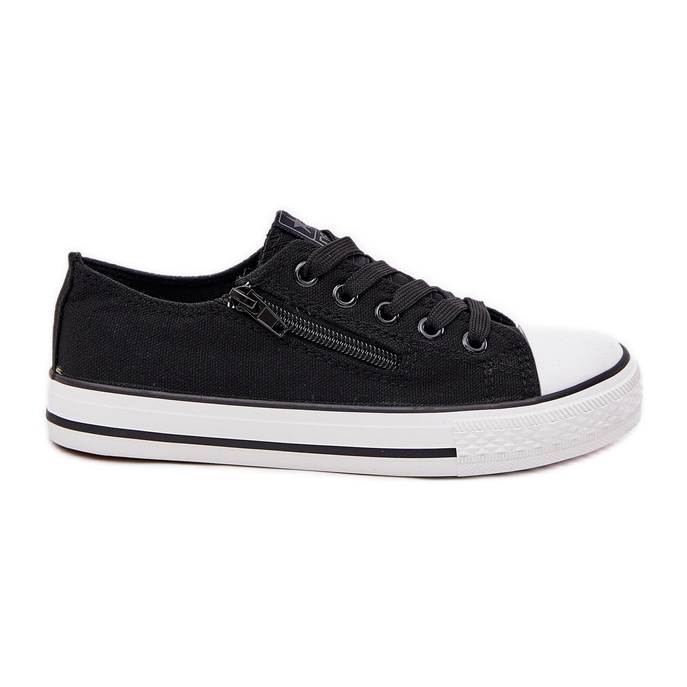 En dentelle noire - baskets basses