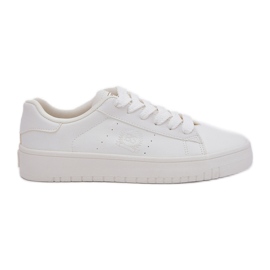 Baskets féminines basses avec Eco Leather Big Star NN274577 White blanc