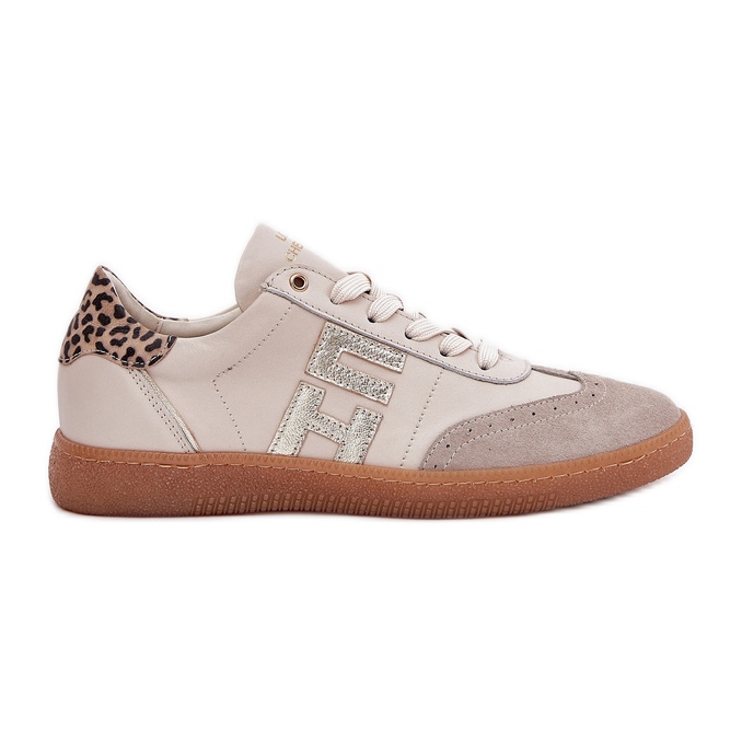 CheBello Chaussures de sport en cuir baskets léopard féminins Chello 4640 beige CheBello Chaussures de sport en cuir baskets léopard féminins Chello 4640 beige