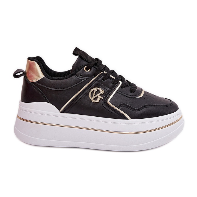 Chaussures de sport pour femmes sur la plateforme noire le noir