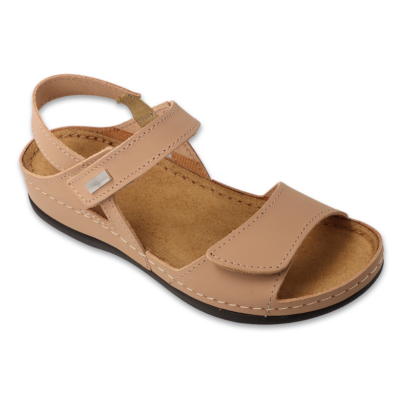 Sandales en cuir féminines Befado 158d288 beige