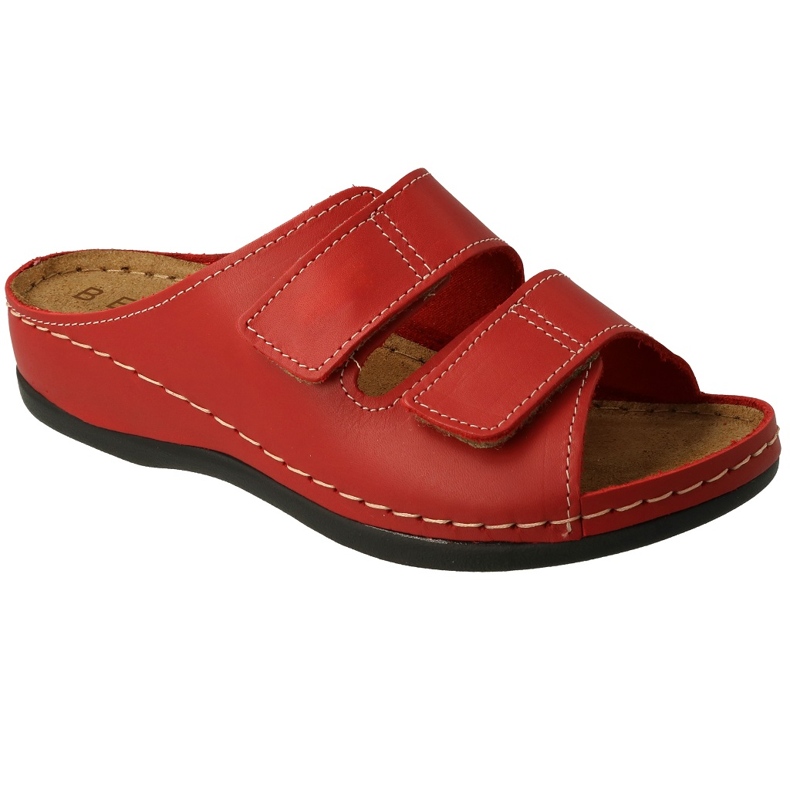 Dr.Torto Befado Women's Leather Slippers 158d283 Red rouge Dr.Torto Befado Women's Leather Slippers 158d283 Red rouge