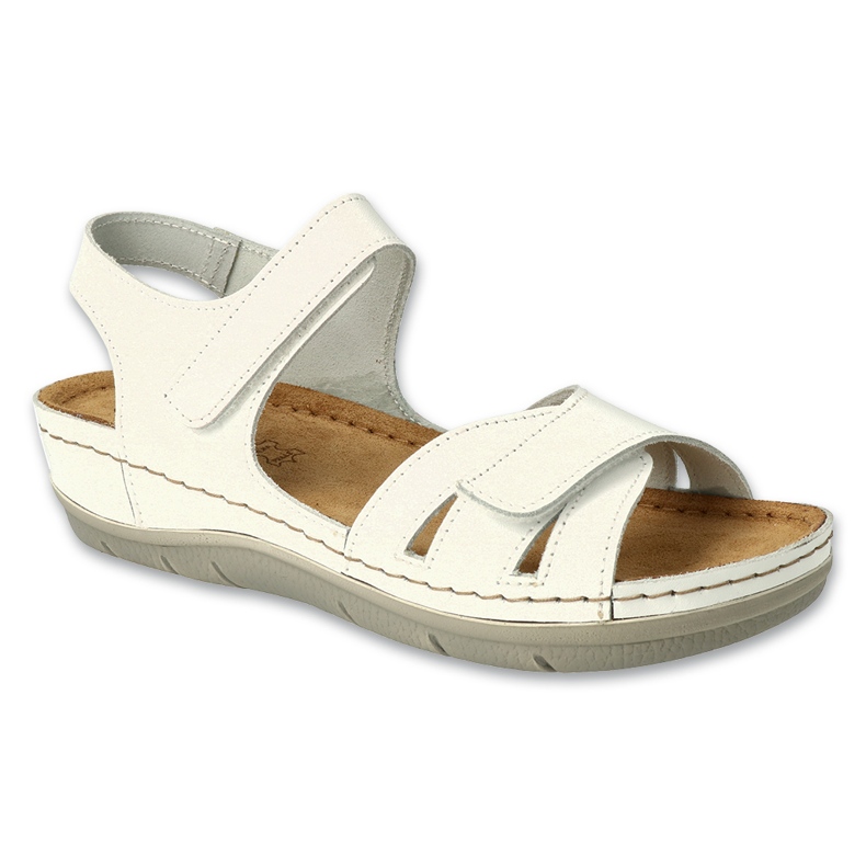 Dr.RORTO BEFADO Sandales en cuir féminines 158d003 White blanche
