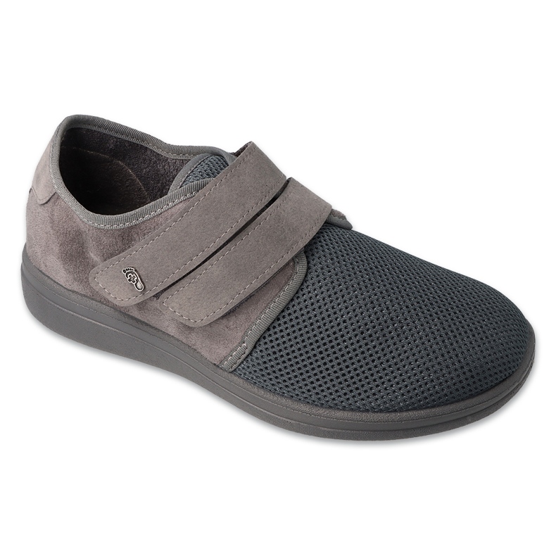 Dr.Torto Befado Men's Velcro Shoes Pu 074M001 Gray gris