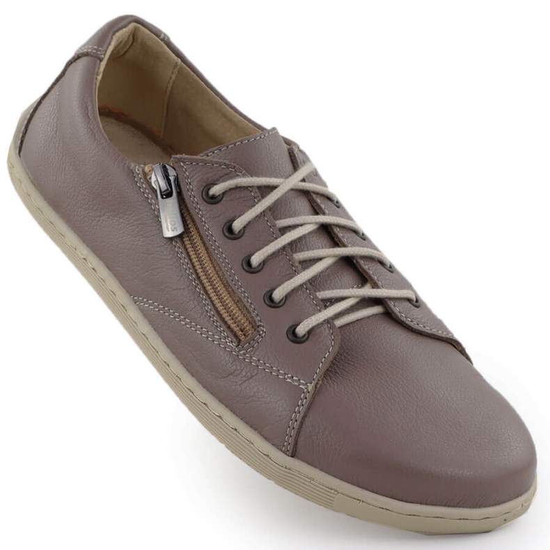 Chaussures en cuir pour femmes pieds nus Khaki Helios 436 vert Chaussures en cuir pour femmes pieds nus Khaki Helios 436 vert