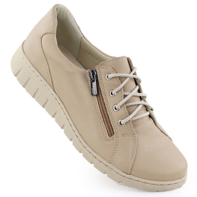 Chaussures en cuir pour femmes confortables Helios beige 429